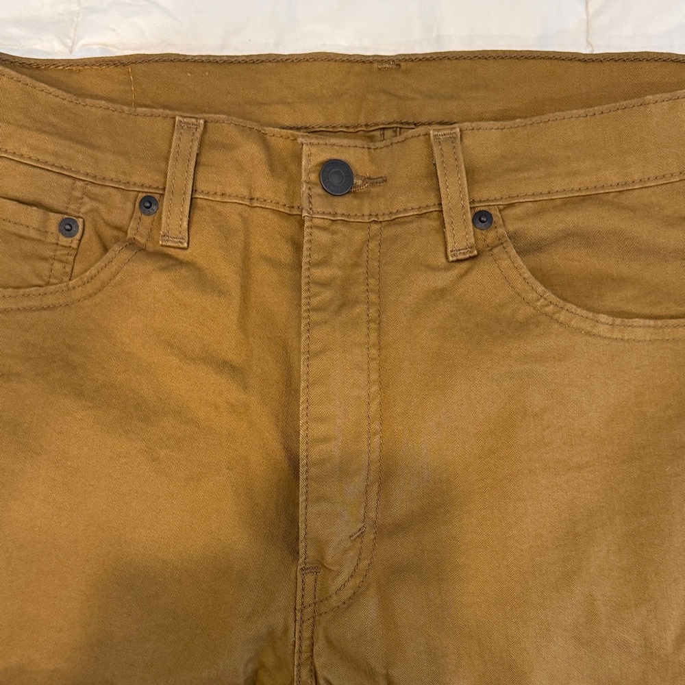 Levi's Caramel Brown Workwear Canvas Pants 505